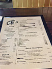 Gb's Grille Lounge menu
