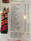 Minori Sushi menu