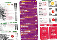 Bentham Balti Indian Take Away menu