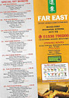 The Far East menu