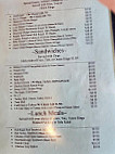 Country Cafe menu