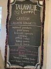 Tallahatchie Gourmet menu