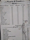 Toto Pizzeria Al Trancio menu