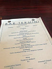 Bar Termini menu