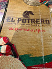 El Potrero menu