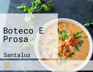 Boteco E Prosa