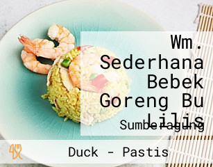 Wm. Sederhana Bebek Goreng Bu Lilis