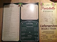 Pizzeria Portobello menu