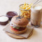 Chicken Jumbo Burger Fries Ice Tea (Serves 1)