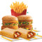 Maharajmac Veg/Maharajmac Chicken(Any Two)+1 Medium Fries+2