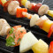 Chicken Steak Shrimp Skewers