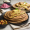 Mix Veg Paratha With Raita, Pickle Papad