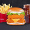 Spicy Paneer Deluxe Burger Combo (M) [New]