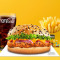 Tandoori Grilled Chicken Burger Salted Fries Coke 200Ml (Pet Bottle)