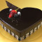 Eggless Lovely Heart Shape Chocolate Cake