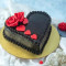 Eggless Chocolate Heart Shape Cake (450 Gms)