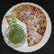 Paneer Paratha (2 Pcs) With Sabji (Gravy)