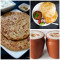 2 Pc Aloo Paratha Chola Bhatoora (2 Pc) 2 Lassi