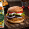 Veggie Crispy Burger Lemon Iced Tea