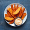 Sweet Potato Wedges With Garlic Perinaise