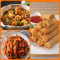 Platter Veg [Chilli Paneer+Chilli Honey Potato+Spring Roll]