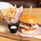 Chicken Blt Burger And Fries (Crispy