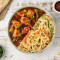 Veg Hakka Noodles Chilly Paneer Gravy Bowl