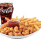 Popcorn Shrimp Basket W/Drink