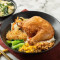 Zhà Jī Tuǐ Fàn Tào Cān Rice With Deep-Fried Chicken Drumstick Combo