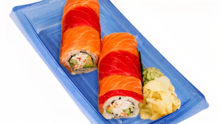 Rainbow Roll Salmon, Tuna 10Pc