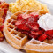 Fresh Strawberry Belgian Waffle Platter