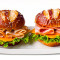 Ham Turkey Pretzel Duo Sandwiches