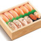 Zá Jǐn Sān Wén Yú Shòu Sī Shèng B Gòng12Jiàn Assorted Salmon Sushi Set B Total 12Pcs