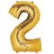 33 ' ' Gold Number (2) Balloon