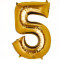 33 ' ' Gold Number (5) Balloon