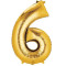 34 ' ' Gold Number (6) Balloon