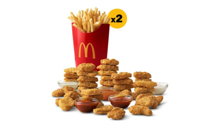 40 Pc. Chicken Mcnuggets 2 Large Fries