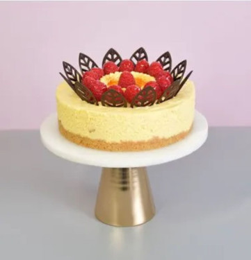 Mango Raspberry Crown Cheesecake