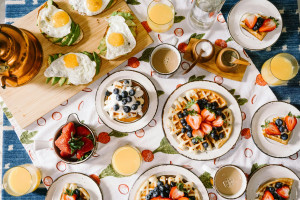 Spinach Feta Breakfast Wrap