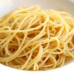 Spaghetti With Garlic, Olive Oil And Chili Peppers