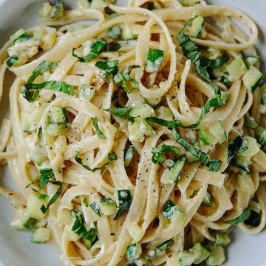 Garlic Cream Fettuccine