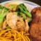 Combo #4 Veg Lo Mein Chicken Broccoli Chicken Stick