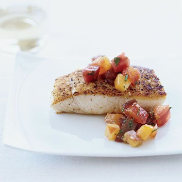 Pan Seared Halibut