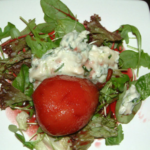 Poached Pear Salad