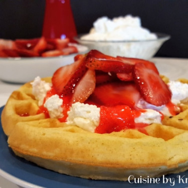 New Strawberry Cheesecake Waffle