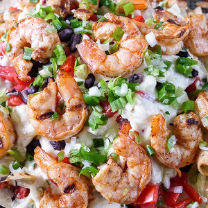 Grilled Shrimp Nachos