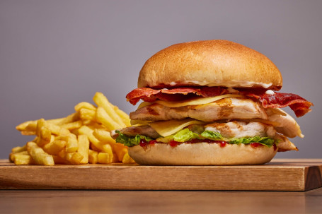 The Prezzo Chicken Burger Fries