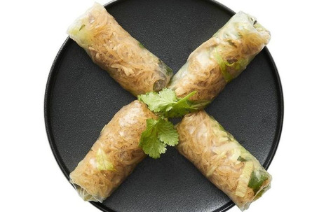 Shredded Pork Fresh Rice Paper Rolls